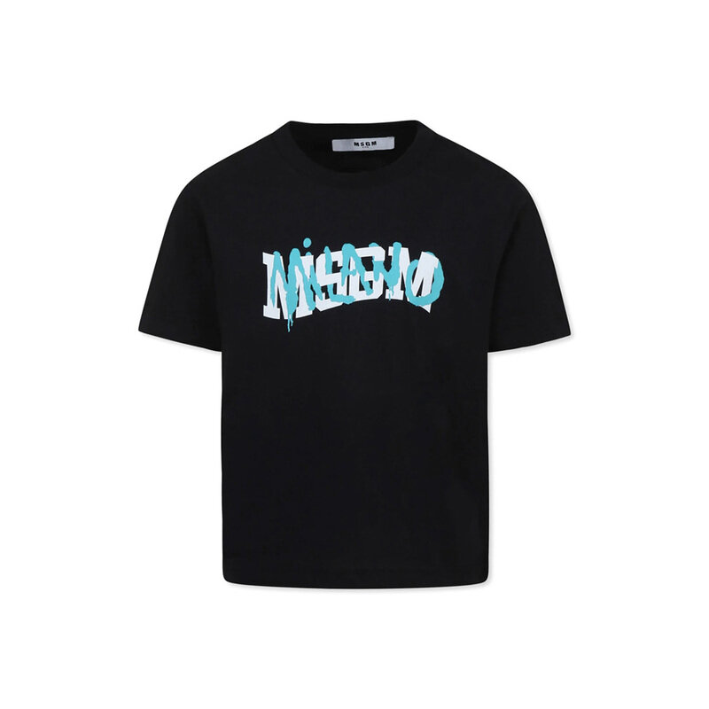 25SS 키즈 로고 프린트 티셔츠 S5MSJBTH309 110 - MSGM