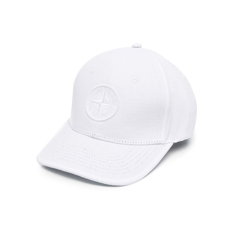 12주년 키즈 로고 자수 볼캡 화이트 741690265 V0001 - Stone Island