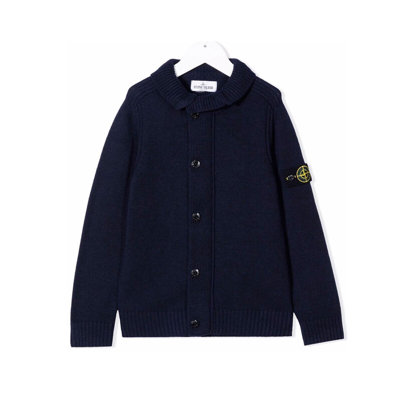 21FW 키즈 와펜 버튼 집업 가디건 7516510A1 V0028 - Stone Island