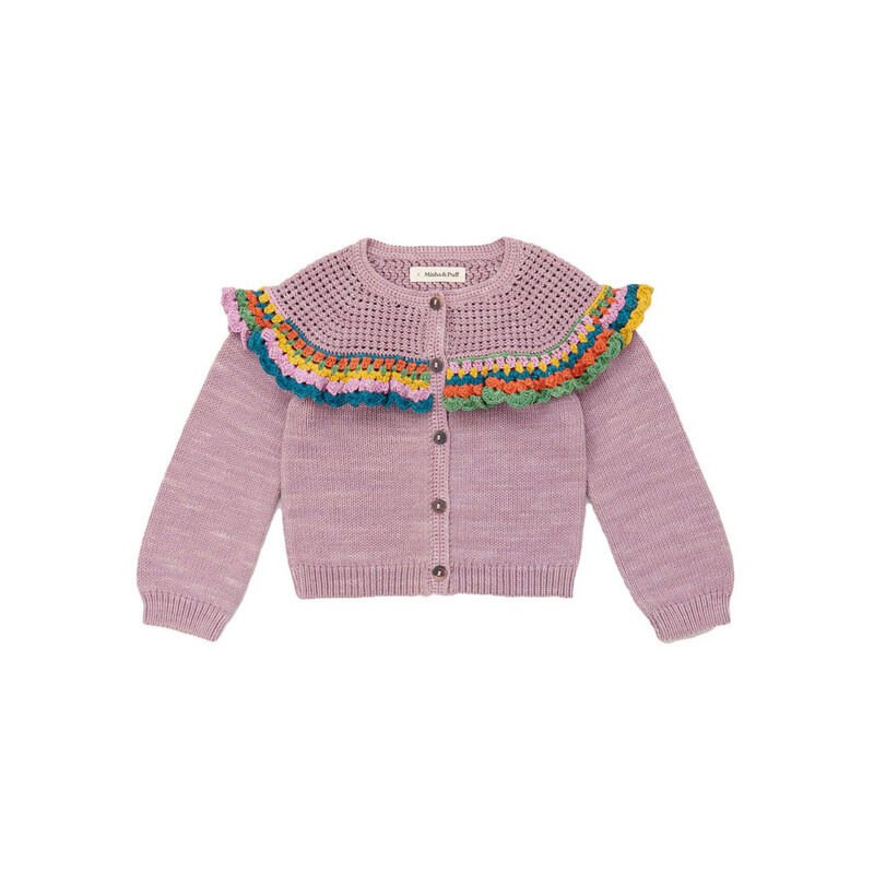 25SS 키즈 크로셰 조야 가디건 K1021S25 531 (5A 6A) - MISHA & PUFF