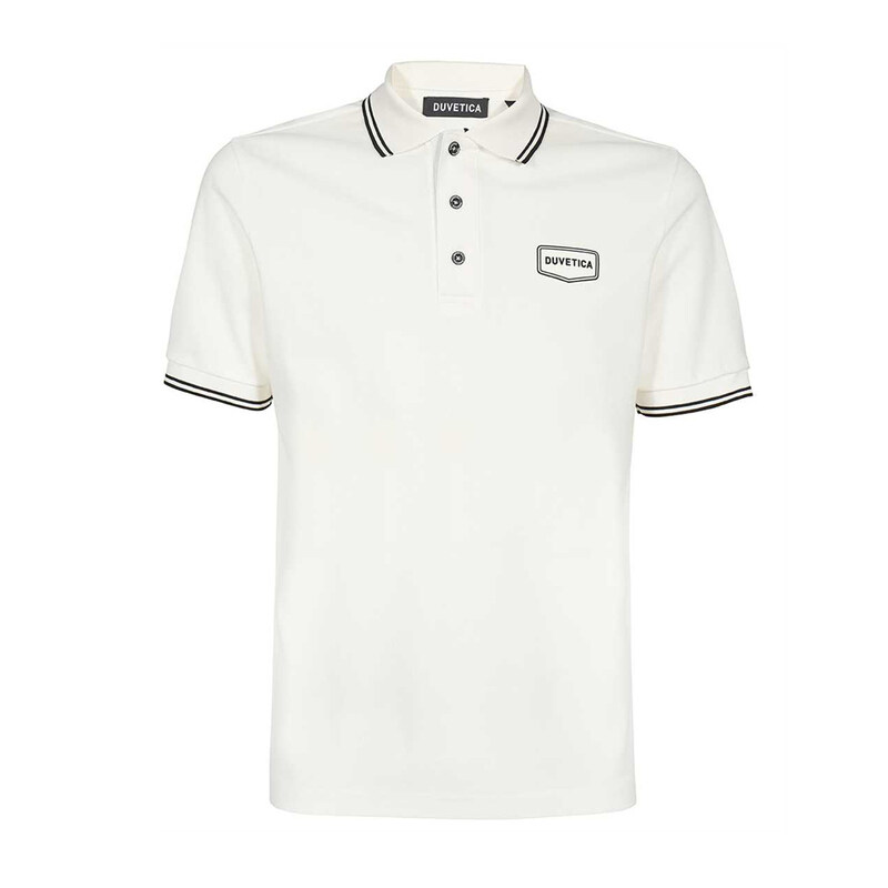 23SS CARATON 라이닝 카라 티셔츠 VUTS01233K0001 IVL - Duvetica