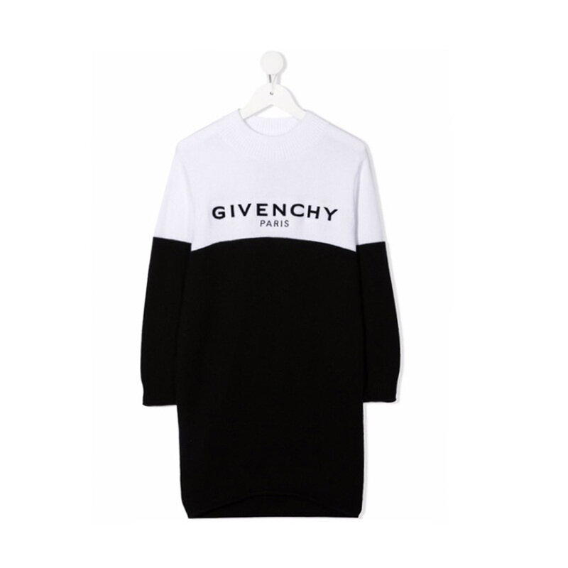 21FW 키즈 로고 자수 니트 드레스 H12175 M41 - Givenchy