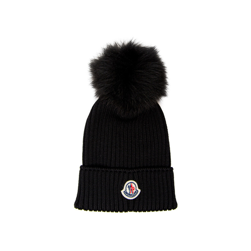 23FW 키즈 로고 폼폼 울 비니 3B000 18 04S01 999 - Moncler