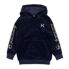 22FW 키즈 로고 슬로건 후드티 네이비 K25692 868 썸네일 1