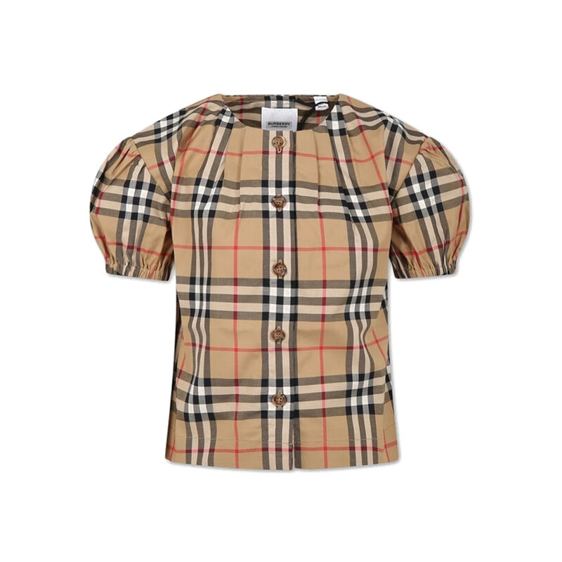 24SS 키즈 빈티지 체크 블라우스 8072346 - Burberry