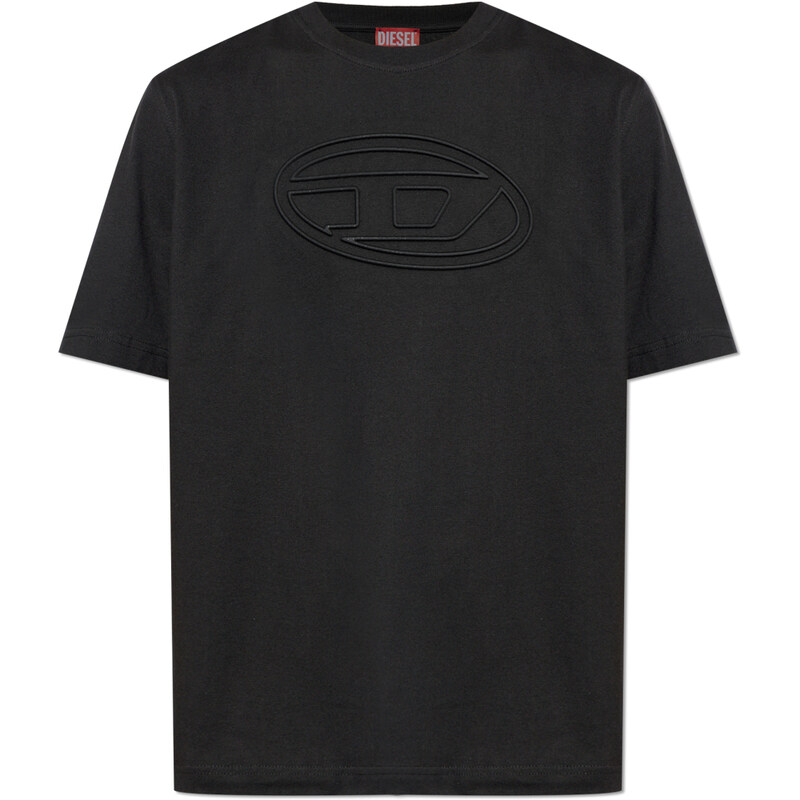 25SS T-ADJUST-BIGOVAL 로고 티셔츠 A17402 0NJBM 9XX - Diesel