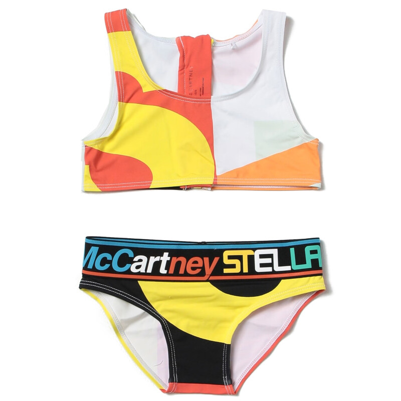 23SS 키즈 컬러 투피스 스윔세트 TSCA35 Z1129 999MC - Stella McCartney