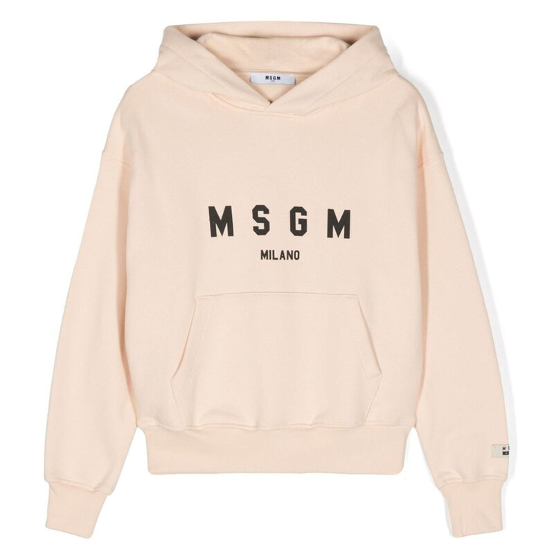 24FW 키즈 로고 후드티 베이지 F4MSJUHS173 260 - MSGM