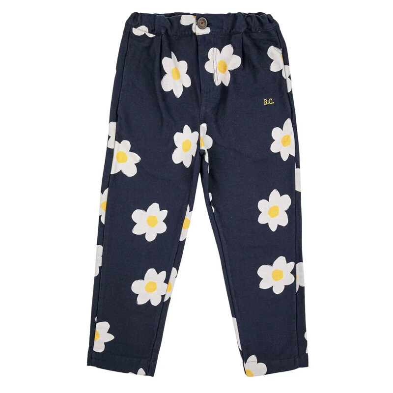 23FW 키즈 플라워 패턴 트레이닝 팬츠 223AC080 430 - Bobo Choses