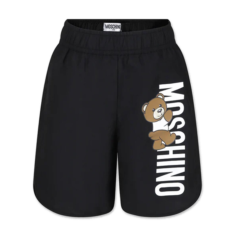 24SS 키즈 베어 프린팅 숏팬츠 HUL01D LKA02 60100 - Moschino