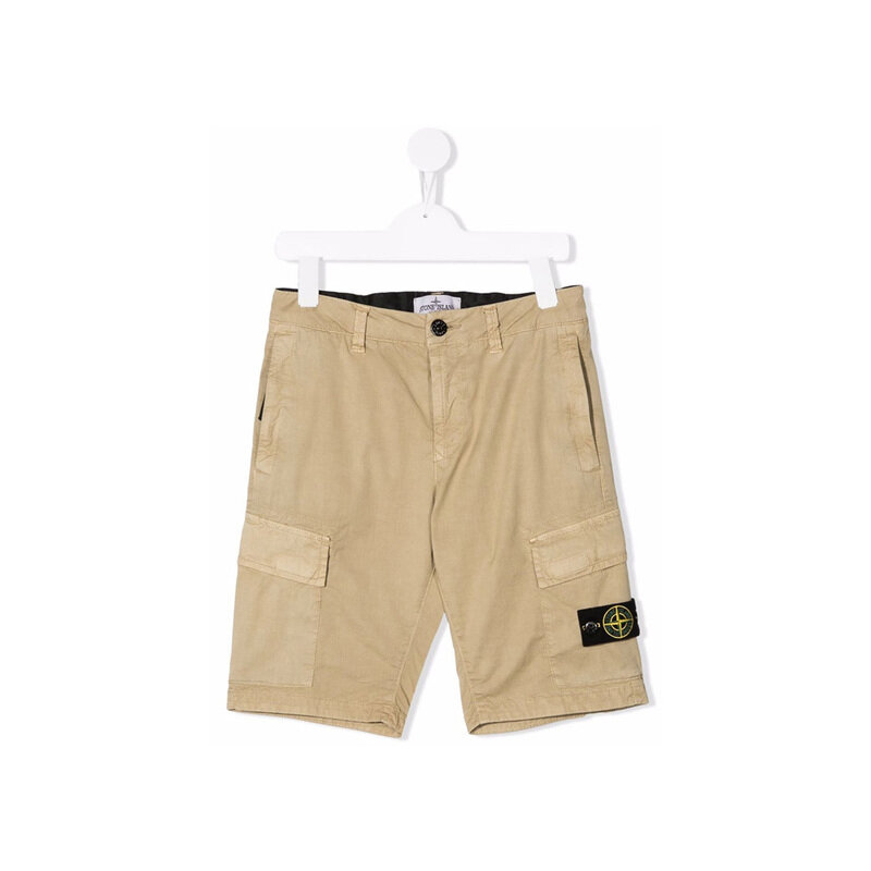 22SS 키즈 와펜패치 카고팬츠 베이지 7616L0510 V0190 - Stone Island