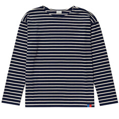 22FW 모던 롱 스트라이프 티셔츠 ML01 NAVY/CREAM 썸네일 1