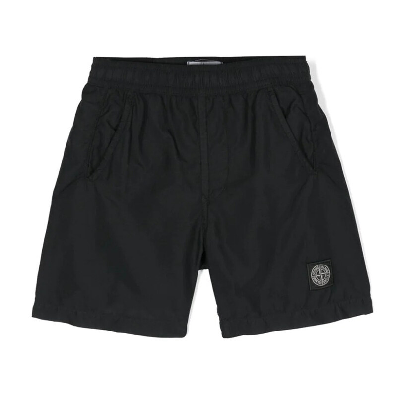 24SS 키즈 로고 패치 스윔 숏팸츠 8016B0346 V0029 - Stone Island