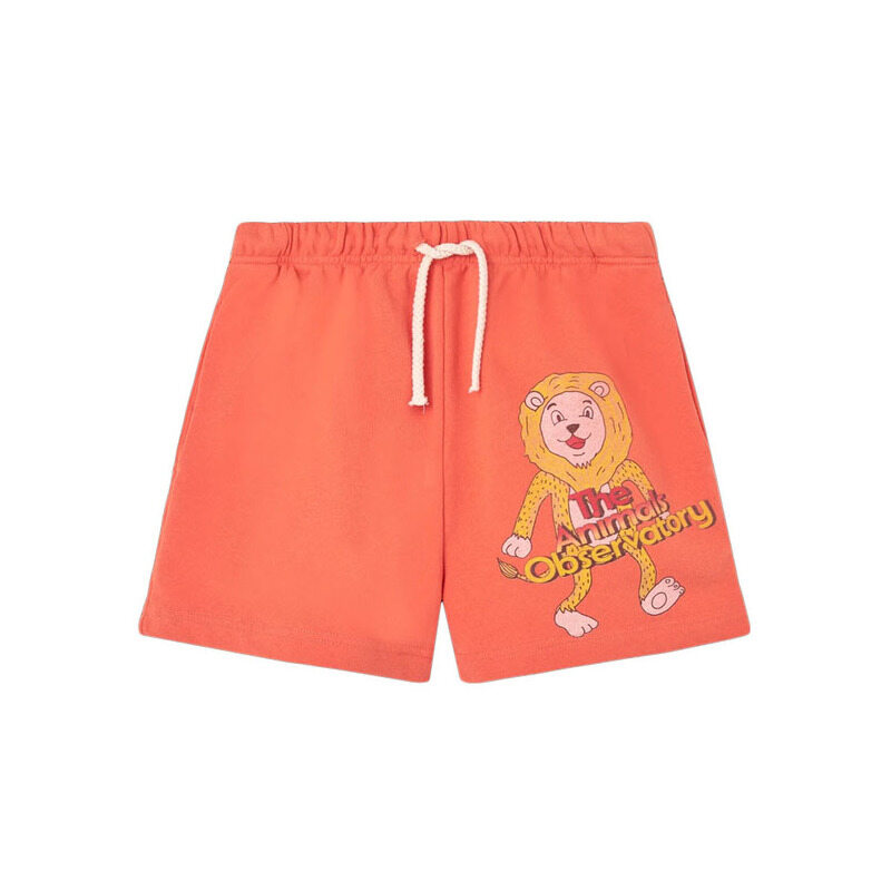 25SS 키즈 로고 숏 팬츠 살몬 S25050 320BN - THE ANIMALS OBSERVATORY