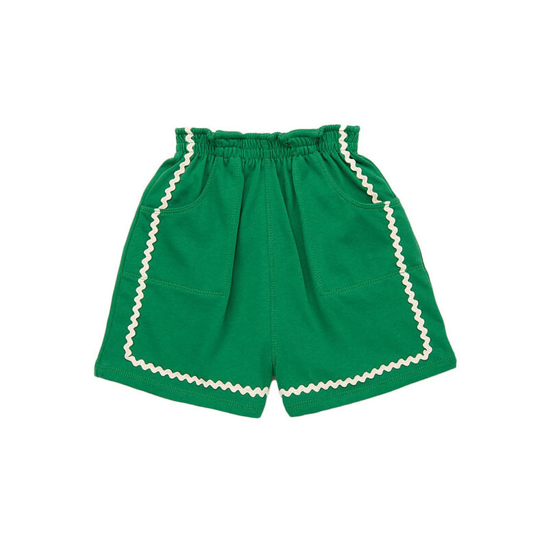 25SS 키즈 릭랙 캠프 숏팬츠 그린 K3036S25 320 - MISHA & PUFF