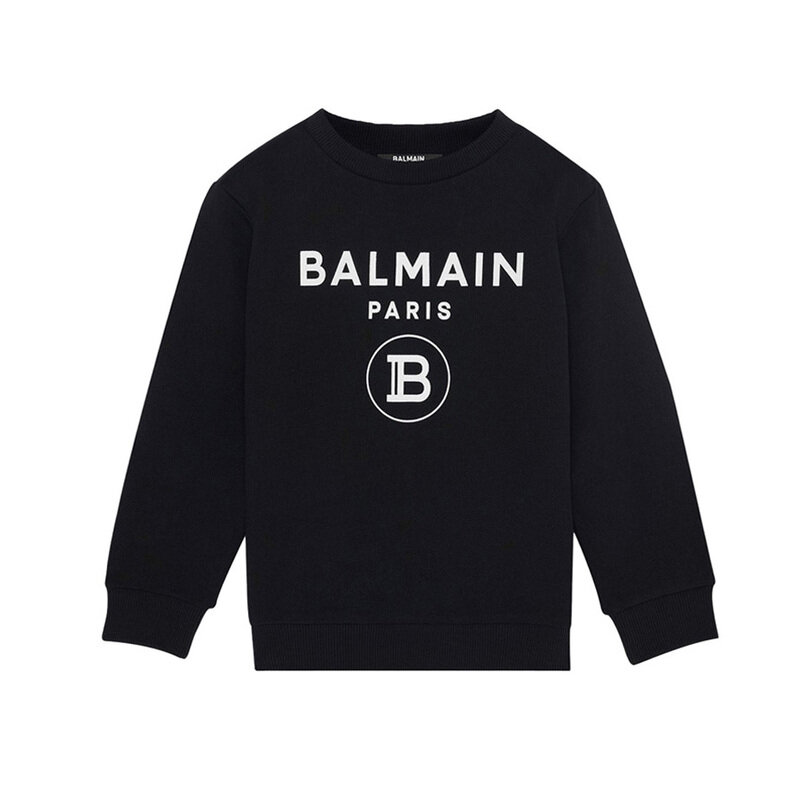 21FW 키즈 로고 프린트 스웨트셔츠 6M4760 MX270 930 - Balmain