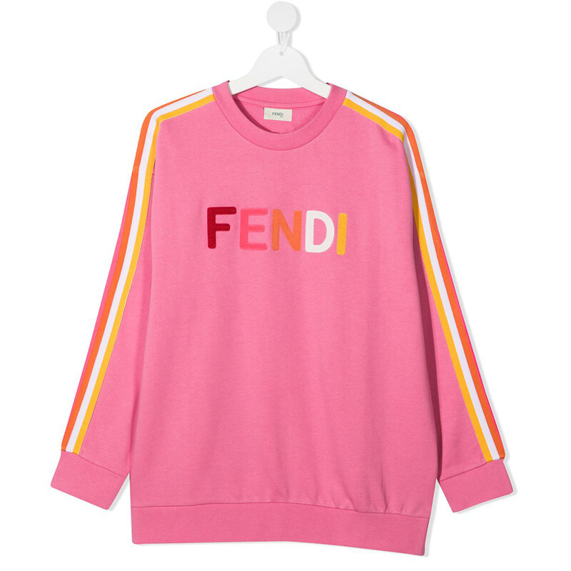 21SS 키즈 사이드스트라이프 맨투맨 JUH029 5V0 F1DER - Fendi