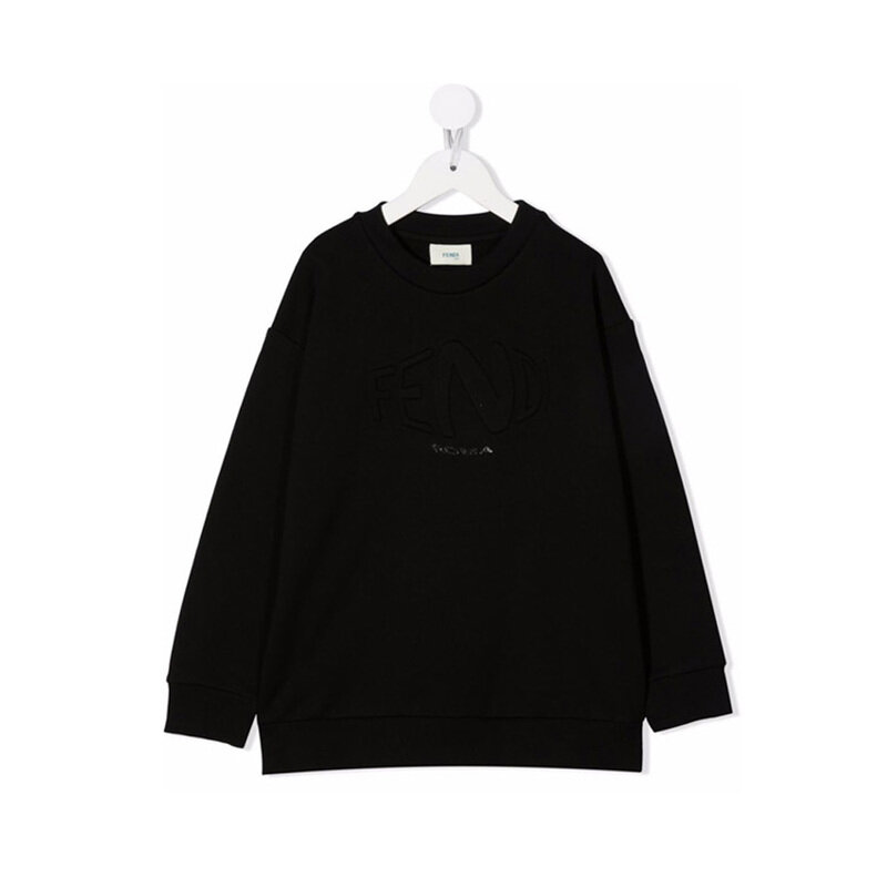 21FW 키즈 자수 로고 스웨터 맨투맨 JUH033 5V0 F0GME - Fendi