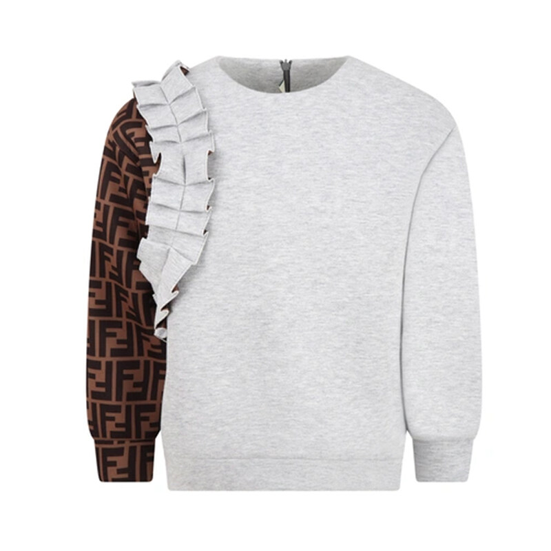 23SS 키즈 FF 로고 러플 맨투맨 JFH110 AEZJ F0WG5 - Fendi