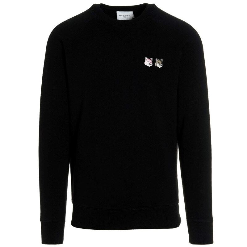 23SS 더블 폭스 헤드 맨투맨 JM00330KM0001 P199 - Maison Kitsune