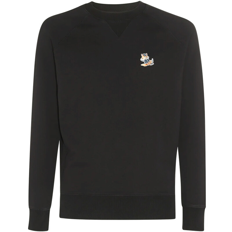 23SS 드레스드 폭스 패치 맨투맨 KM00304KM0001 P199 - Maison Kitsune
