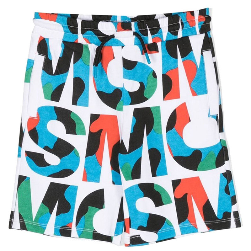 23SS 키즈 로고 그래픽 숏팬츠 TS6S69 Z0966 100MC - Stella McCartney