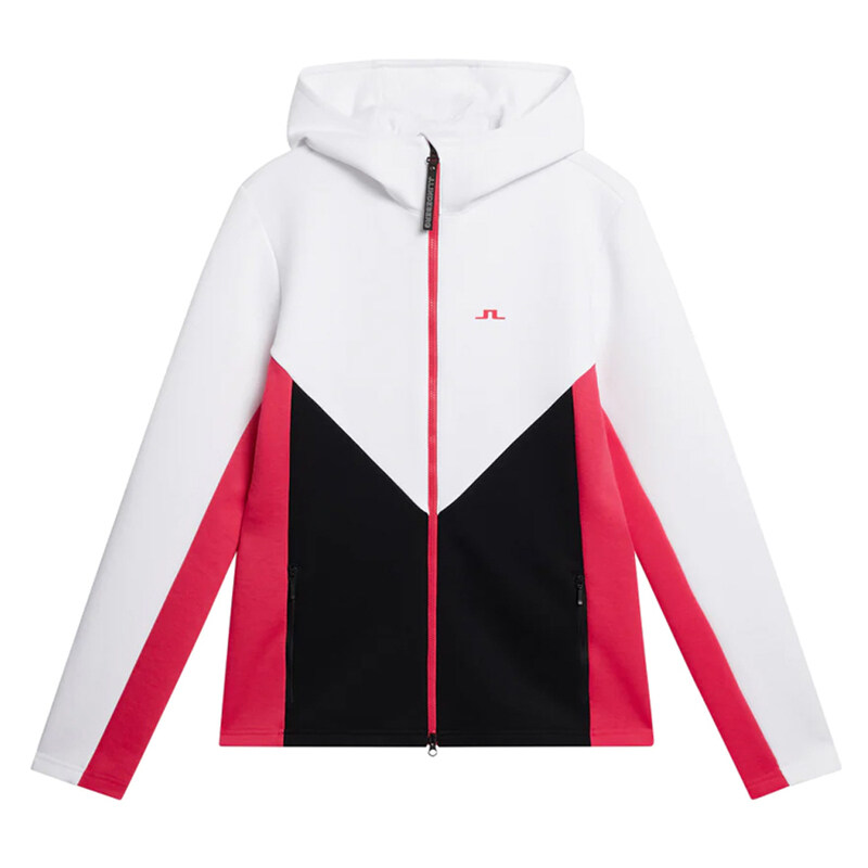 23FW 크리스탈 CRYSTAL 로고 후드집업 AWJS08988 9999 - J.Lindeberg
