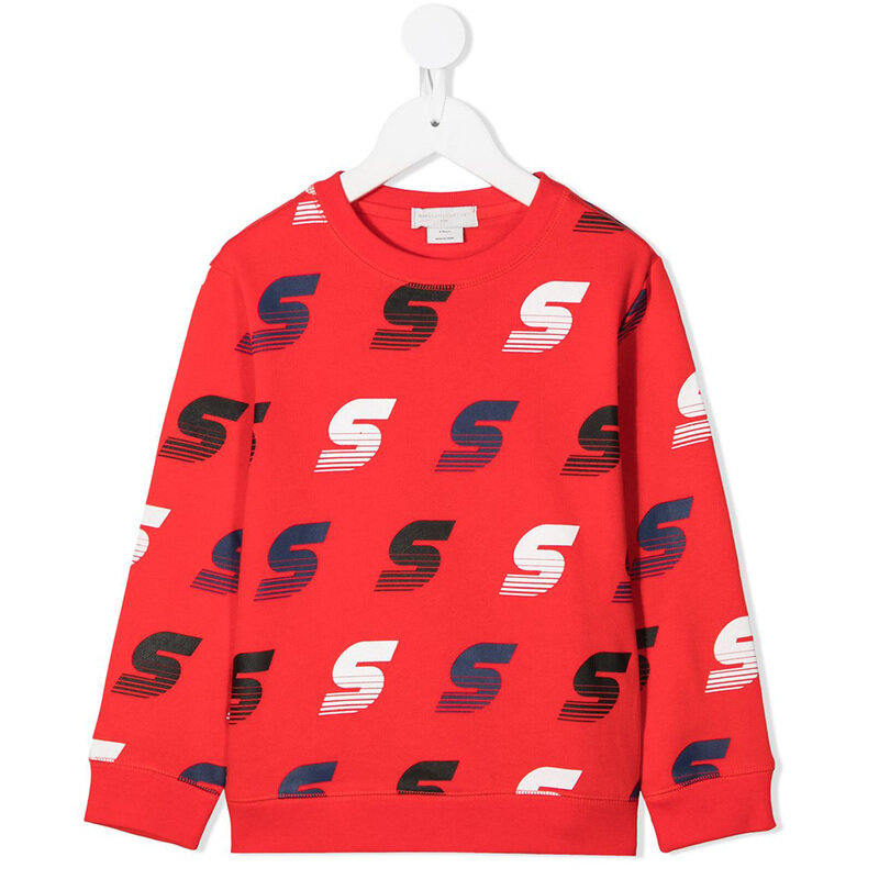 21SS 키즈 S 로고 크루넥 맨투맨 600982 SPJ85 G648 - Stella McCartney