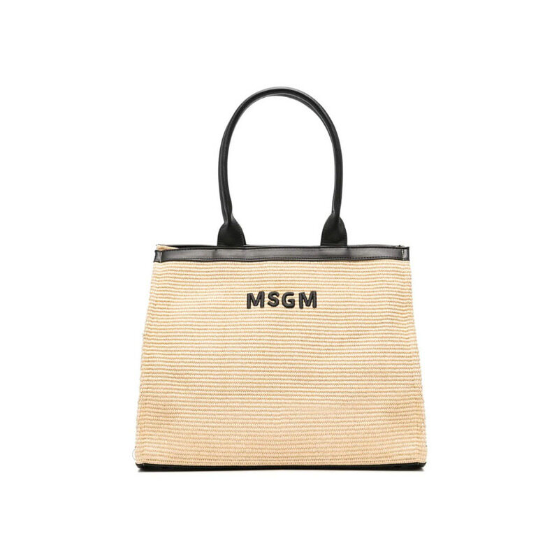 25SS 키즈 로고 자수 토트백 베이지 S5MSJGBA188 255 - MSGM