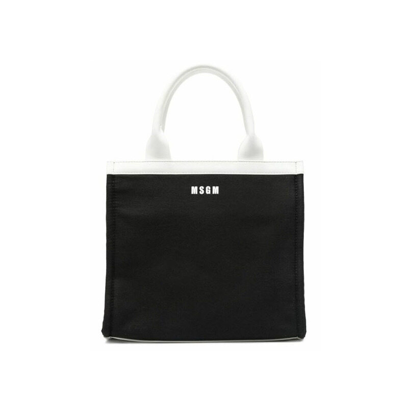 25SS 키즈 로고 토트백 블랙 S5MSJGBA185 110 - MSGM