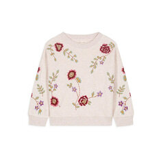 24FW 키즈 플로럴 맨투맨 에쿠르 S0334 FLOWE 썸네일 1