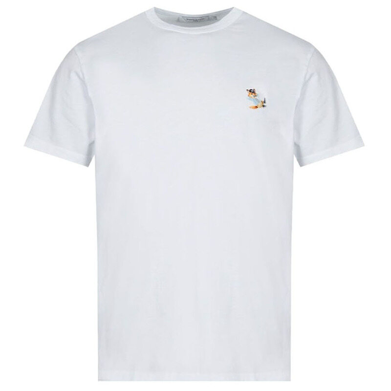 24SS 드레스 폭스 패치 티셔츠 JM00122KJ0008 P100 - Maison Kitsune
