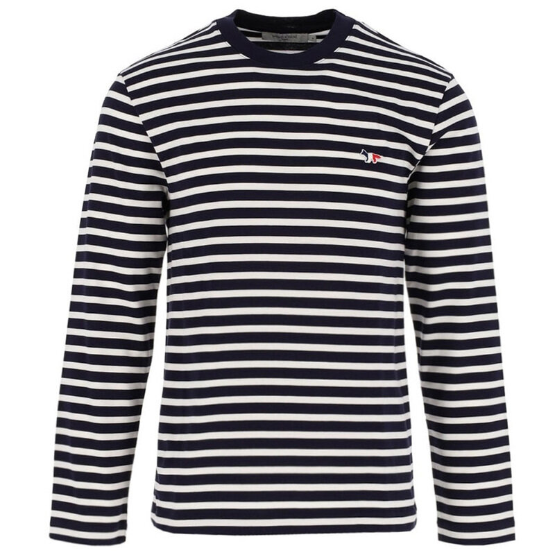 23SS 스트라이프 티셔츠 FU00115KJ0044 S198 - Maison Kitsune