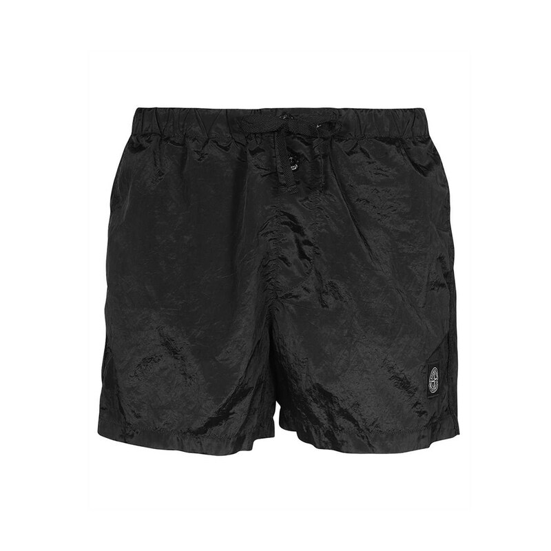 23FW 로고 패치 스윔 숏팬츠 블랙 1015B0643 A0029 - Stone Island