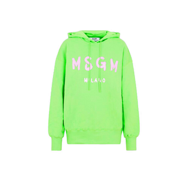 22FW 로고 프린팅 후드티 그린 3341MDM515 227799 36 - MSGM