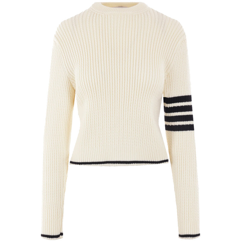 24FW 4바 베이비 케이블 니트 FKA465A Y1024 100 - Thom Browne