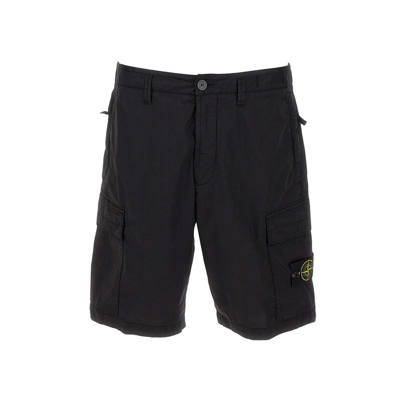 23FW 와펜 패치 카고 팬츠 블랙 1015L0803 A0029 - Stone Island