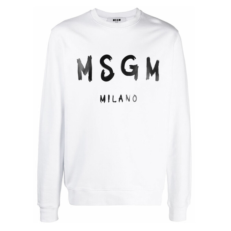 22SS 로고 프린팅 맨투맨 화이트 2000MM513 200000 01 - MSGM
