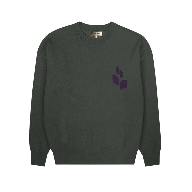 13주년 ATLEY 로고 니트 차콜 PU1803 22P059H 02AN - Isabel Marant
