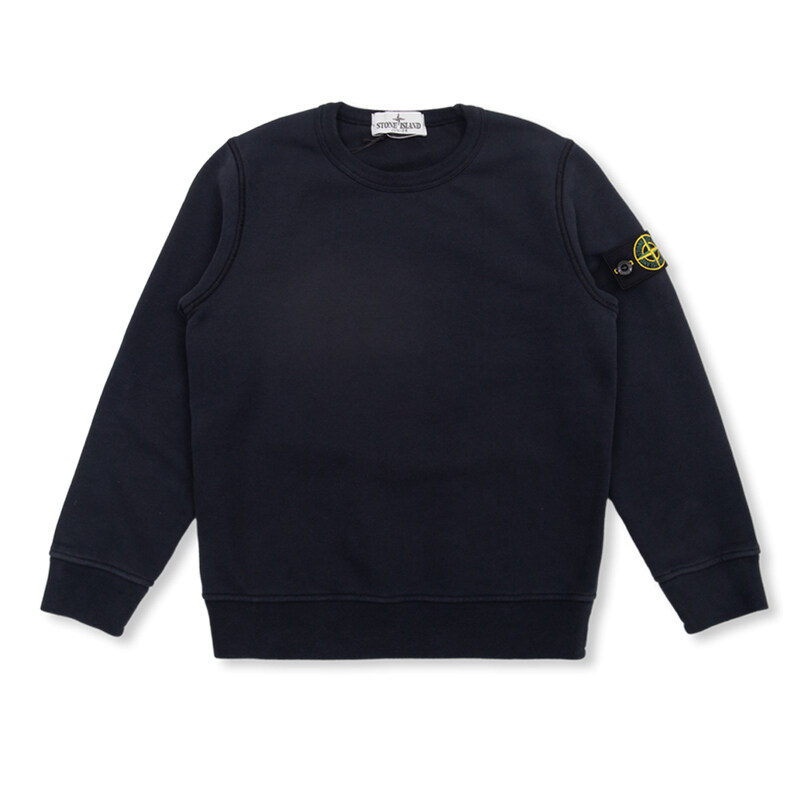 23FW 키즈 와펜 맨투맨 네이비 791661320 V0020 - Stone Island