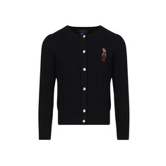 23FW 키즈 여성 베어 로고 가디건 블랙 919829 002 썸네일 1