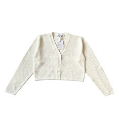 24FW 키즈 여성 로고 자수 가디건 4WBM14CARE 013 썸네일 1