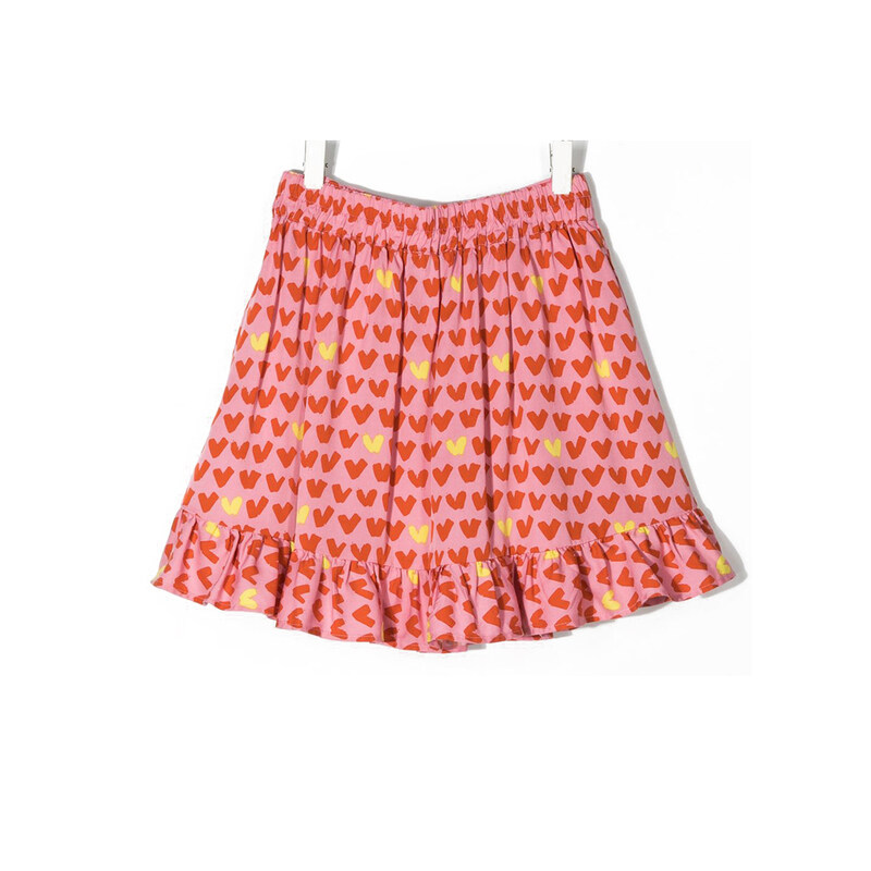 21SS 키즈 하트패턴 프릴 스커트 602736 SQK96 H503 - Stella McCartney