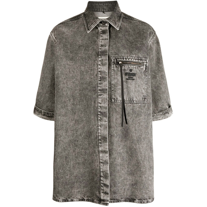 25SS 시그니처 로고 데님셔츠 자켓 FLF725 ANQJ F084J - Fendi