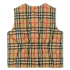 22FW 키즈 여성 로고 빈티지 체크 퀄팅 조끼 8053908 썸네일 2