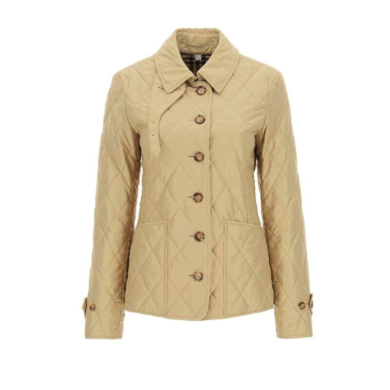 23SS 페르넬리 다이아몬드 퀼팅 자켓 베이지 8023321 - Burberry