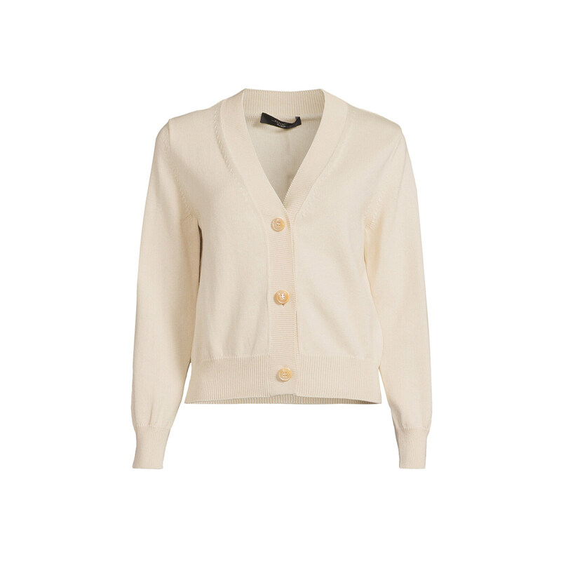 24FW PECORA 브이넥 가디건 에쿠르 2425346061 001 - Max Mara