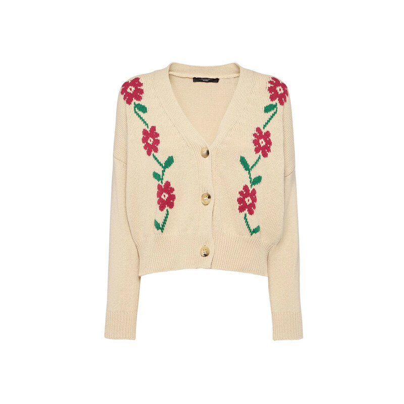24FW TEULADA 브이넥 가디건 베이지 2425346021 001 - Max Mara