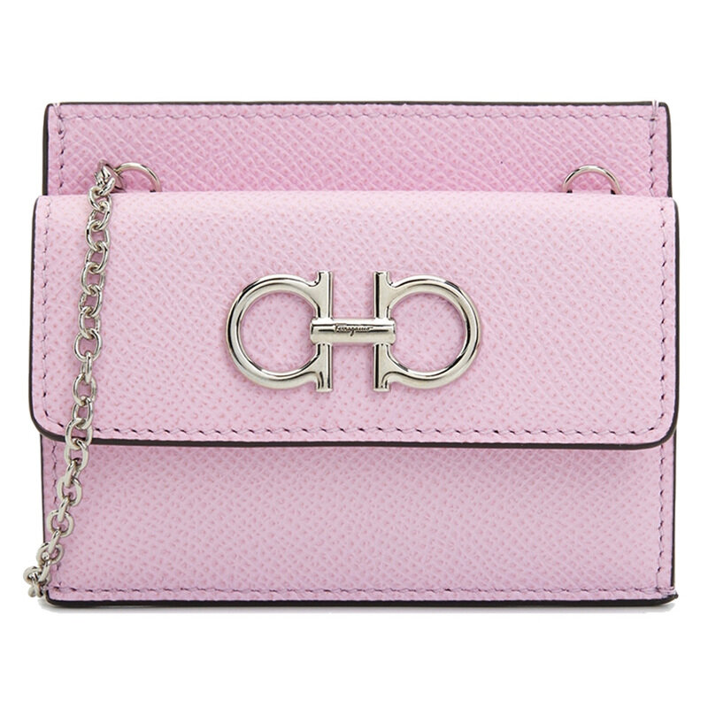 25SS 은장 간치니 체인 카드지갑 22-0413 0762959 - Salvatore Ferragamo