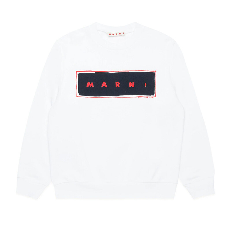 24FW 키즈 프린트 맨투맨 M01223 M00NF 0M110 - Marni